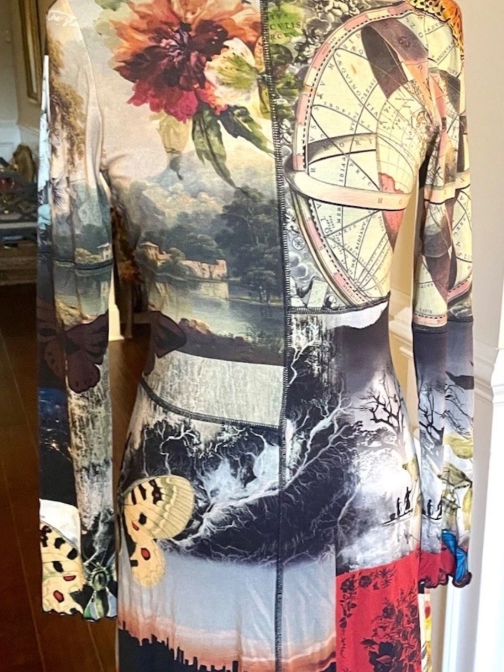 Alice & Olivia Eco-Fusion Paneled Delora Mini Dress NWT Sz 6 - Picture 6 of 14